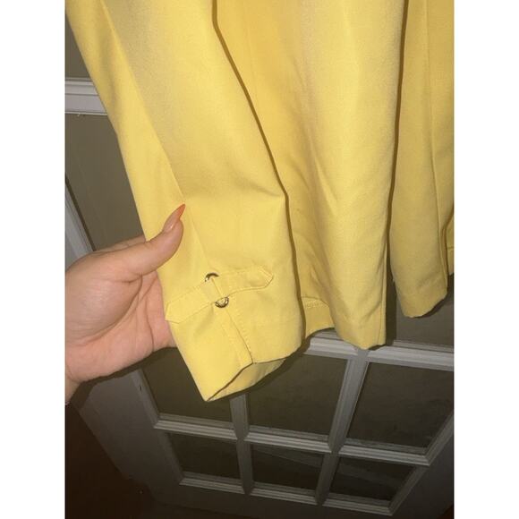 Allison Daley women’s yellow cropped pants capri women’s 20W - Picture 3 of 5